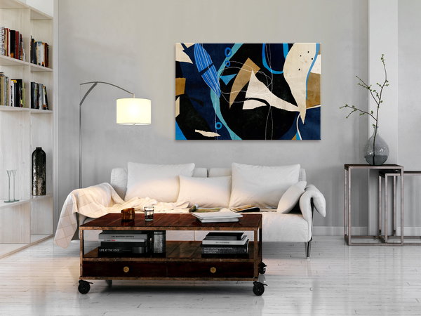 Kunstdruck auf Leinwand 'Configuration of Abstraction Wide'