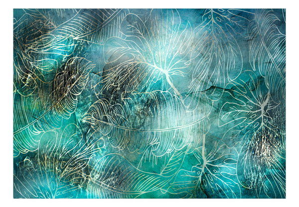 Tapete 'Turquoise Vegetation'