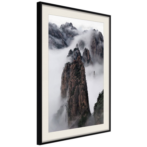 Poster 'Clouds Pierced by Mountain Peaks'