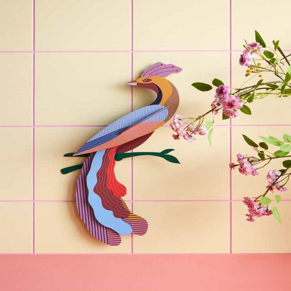 Wanddeko Papier 'Exotischer Vogel'