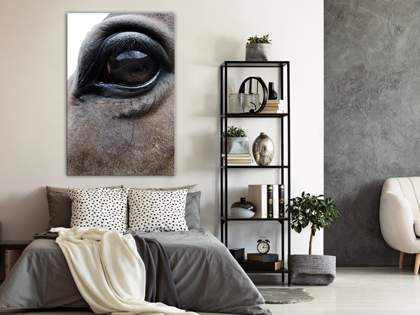 Kunstdruck auf Leinwand 'Honest Eyes Vertical'