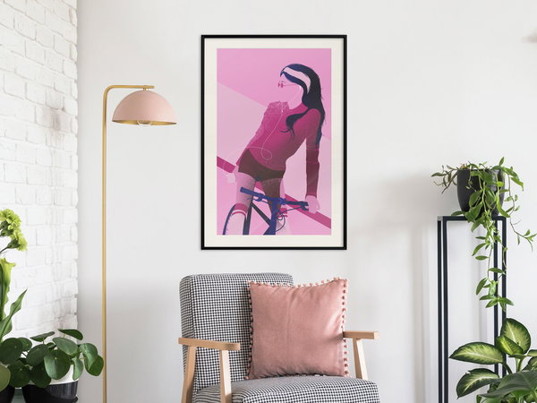 Poster 'Woman on Bicycle'