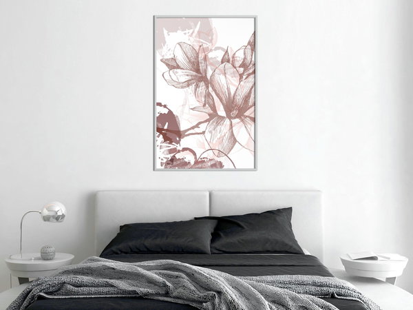 Poster 'Drawn Flower'