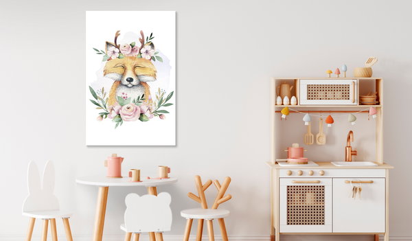 Kunstdruck auf Leinwand 'Fox Cleofas Vertical'