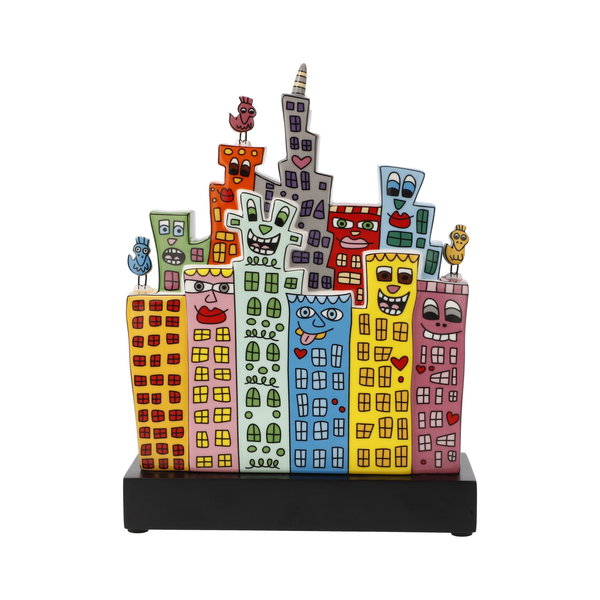 Porzellan Figur 'Summer in the City' von James Rizzi 6x22,5x17cm