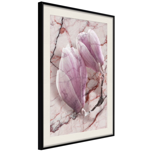 Poster 'Magnolia on Marble Background'