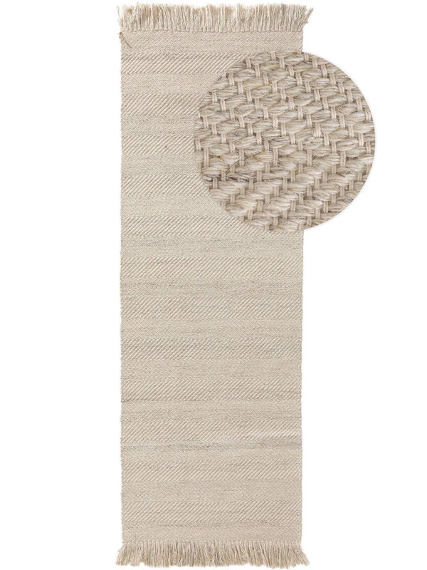 Design Wollteppich Lars Beige