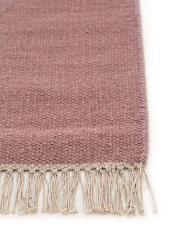 Design Wollteppich Liv Rosa