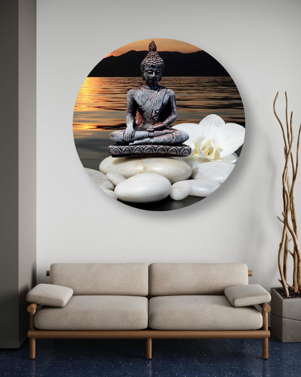 Rundes Bild 'Zen Dusk Calm'