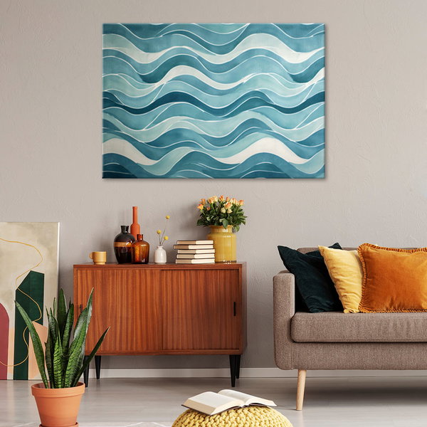 Kunstdruck auf Leinwand 'Oceanic Rhythm'
