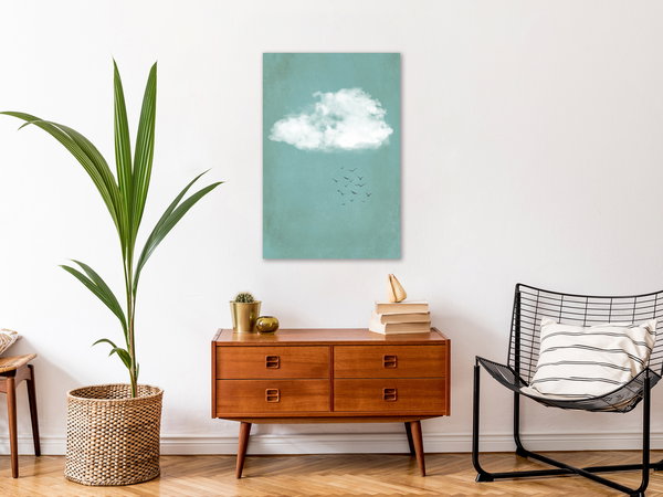 Εκτύπωση τέχνης 'Cumulus and Birds Vertical'