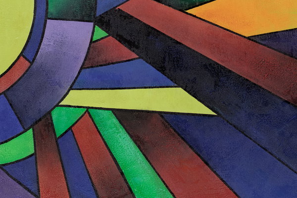 Großzügig aufgetragene Farben
