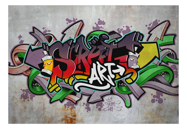 Selbstklebende Tapete 'Street Classic (Reggae Colours)'
