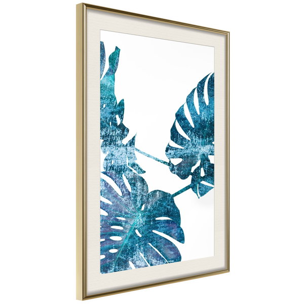 Poster 'Sapphire Monstera'