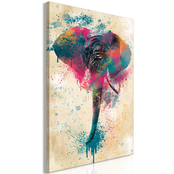 Impression sur toile 'Elephant Trunk Vertical'