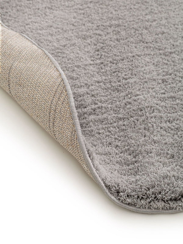 Design Hochflorteppich Soda Grau