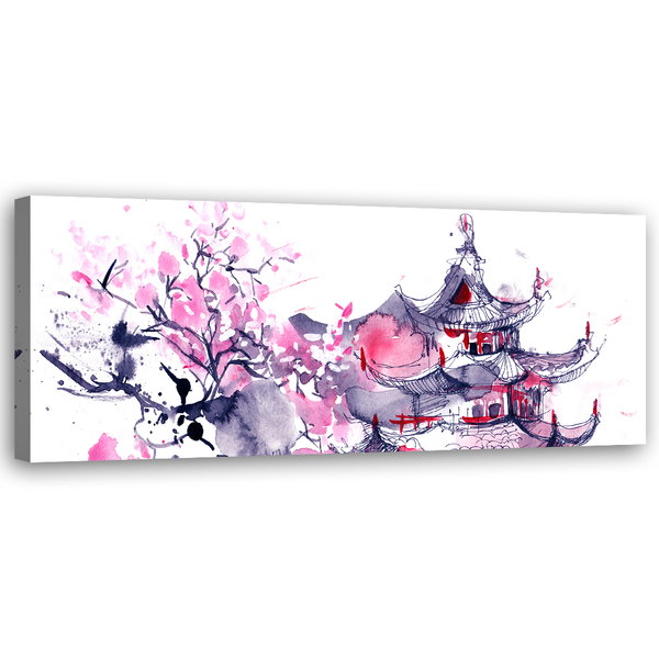 Kunstdruck auf Leinwand 'Whispers of Sakura'