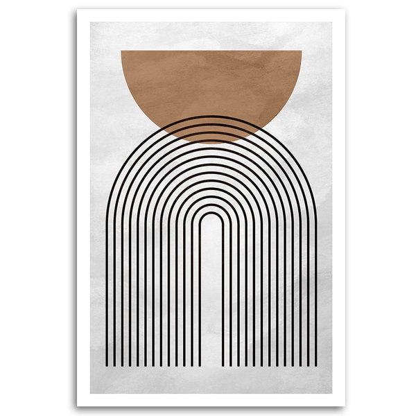 Kunstdruck auf Leinwand 'Geometric Line'