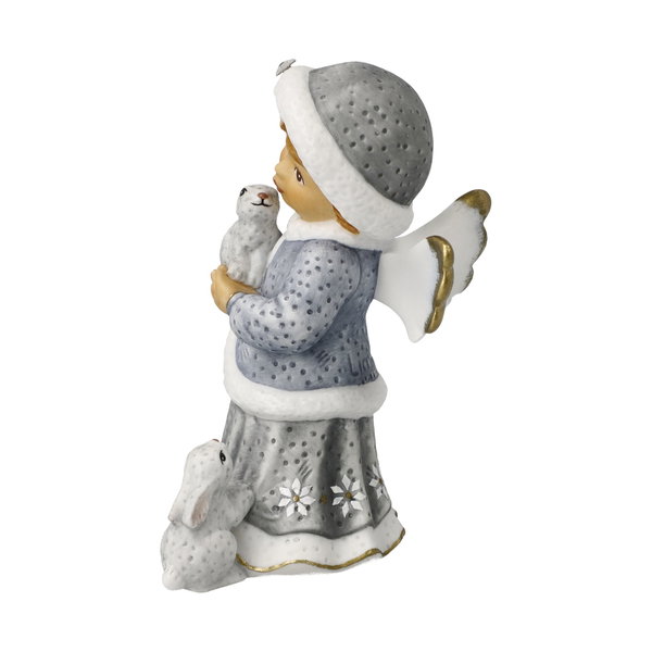 Porzellan Figur 'Winterspaziergang' von Julia E. Limpke 6x10,5x8cm