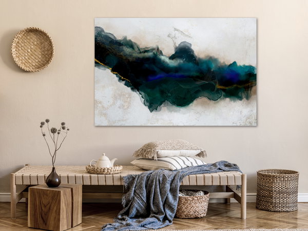 Kunstdruck auf Leinwand 'Rift of Blue Wide'