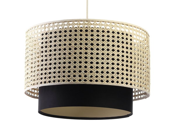 Suspension luminaire 'Rattan Lacey Surreal 1'