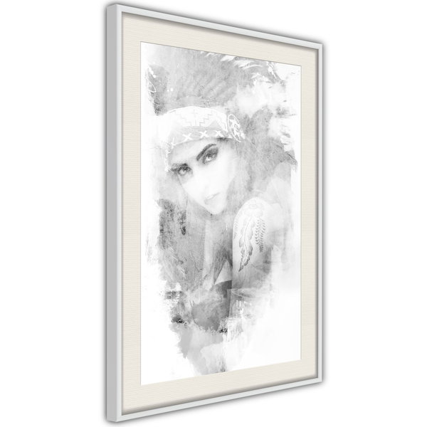 Poster 'Mysterious Look (Grey)'