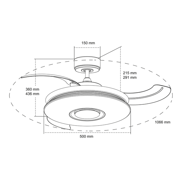Deckenventilator 'Gaby 3CCT'