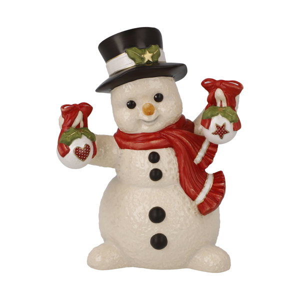 Porzellan Figur 'Snowman’s Luck' von Goebel 9,5x12x7cm