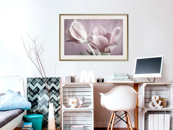 Poster 'Pastel Tulips I'