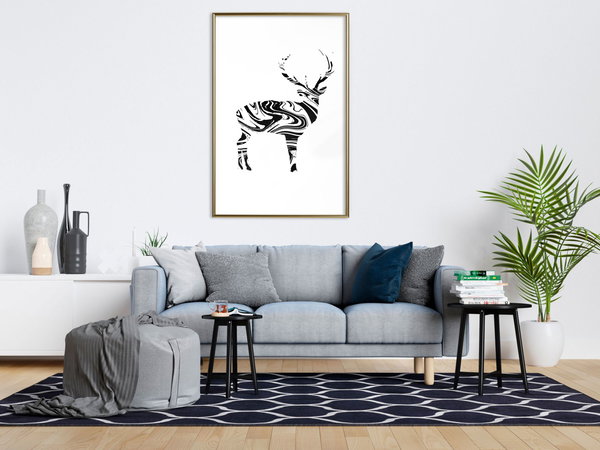 Poster 'Marble Stag'
