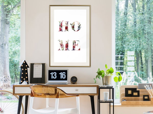 Poster 'Home in Flowers'