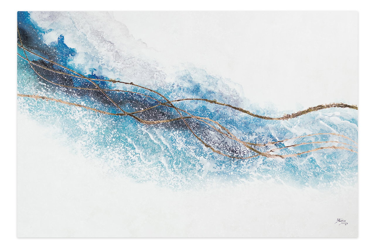 Schilderij 'Message from Heaven' | Handgeschilderd unicum 180x120cm komt in de ruimte goed tot zijn recht.