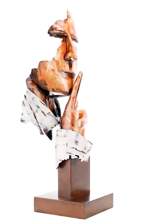 Metall Skulptur 'Keeper of Mystery' 70x20x20cm