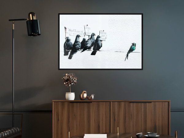 Poster 'Xenophobic Pigeons'