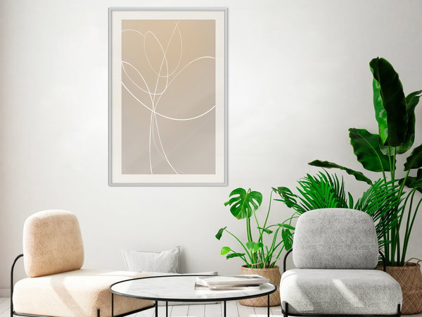 Poster 'White Tulip'