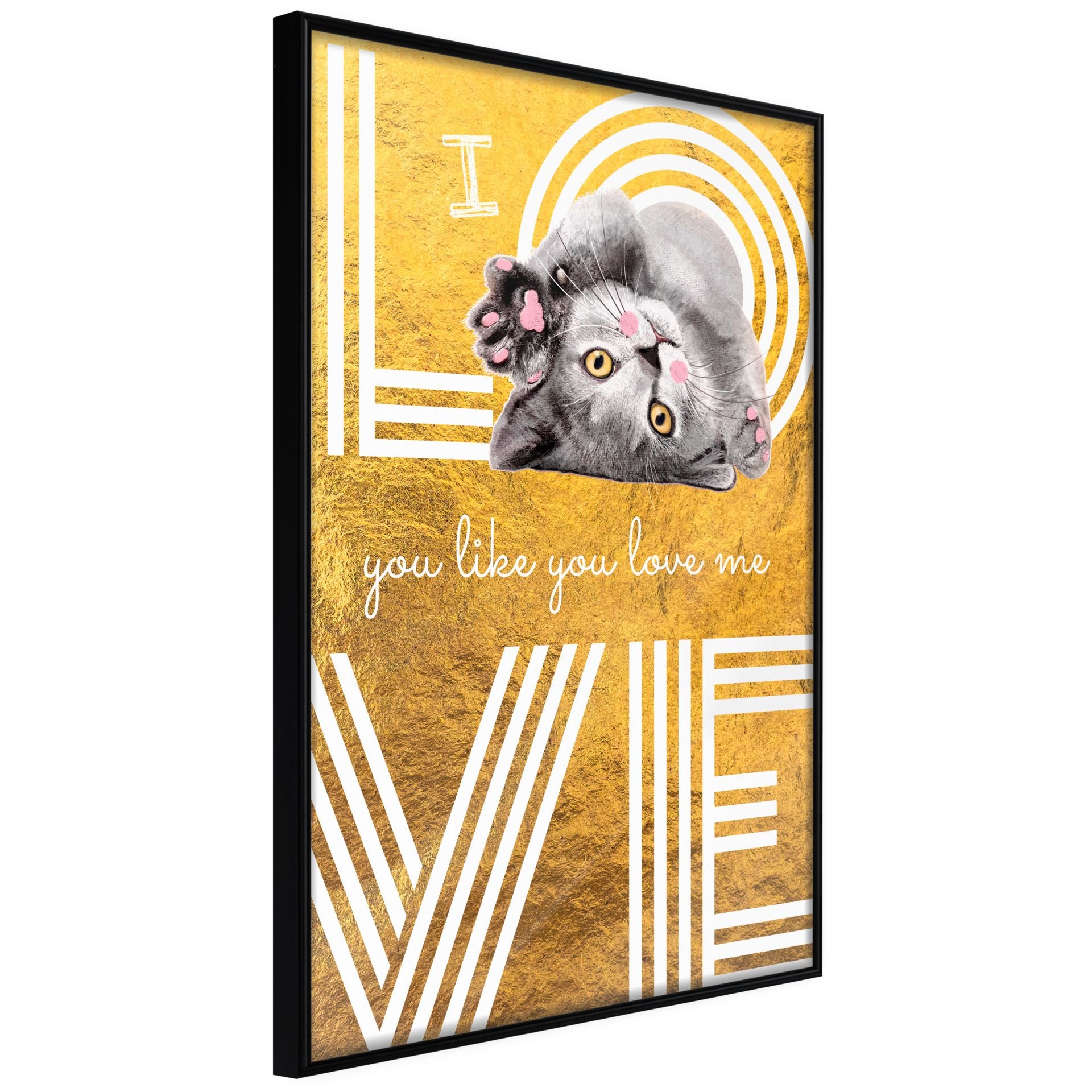 Order poster \'I Love You like You Love Me\' | KunstLoft