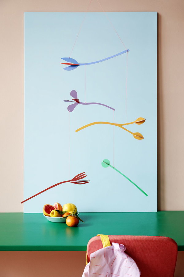 Hängende Deko 'Abstrakte Blüte'