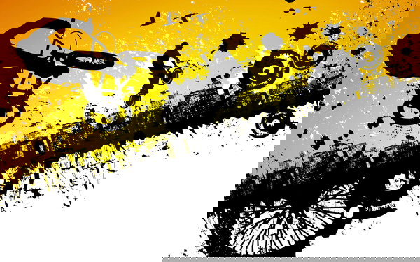 Behang 'Bmx Riders' 400x267cm