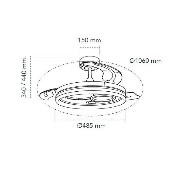 Plafondventilator 'Naira NF1'