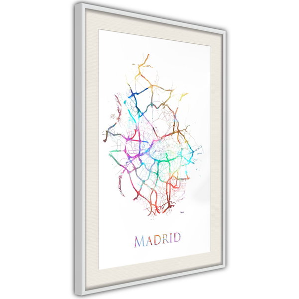 Poster 'City Map: Madrid (Colour)'