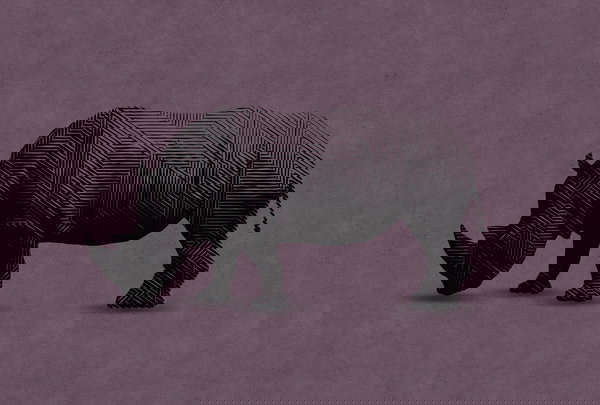 Papier peint 'Rhino 2' 400x270cm