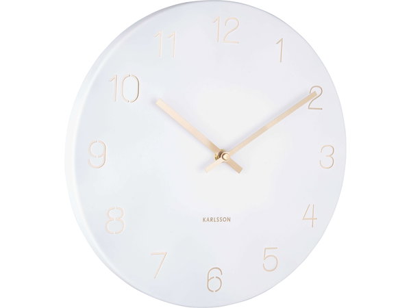 Minimalistische Wanduhr
