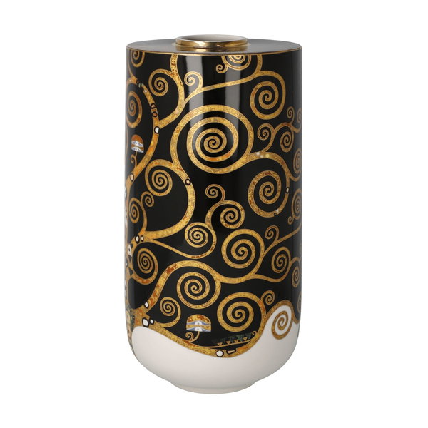 Porzellan Vase 'Golden Spiral Tree' von Gustav Klimt 12x25,5x12cm