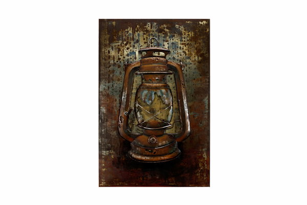 Metallbild 3D 'Back to the Old Days' 60x90x5cm