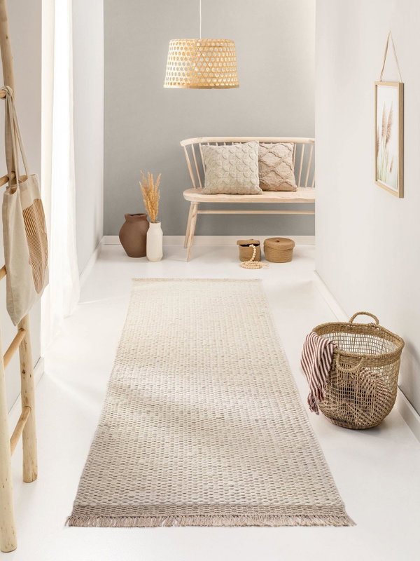 Design Wollteppich Lana Beige
