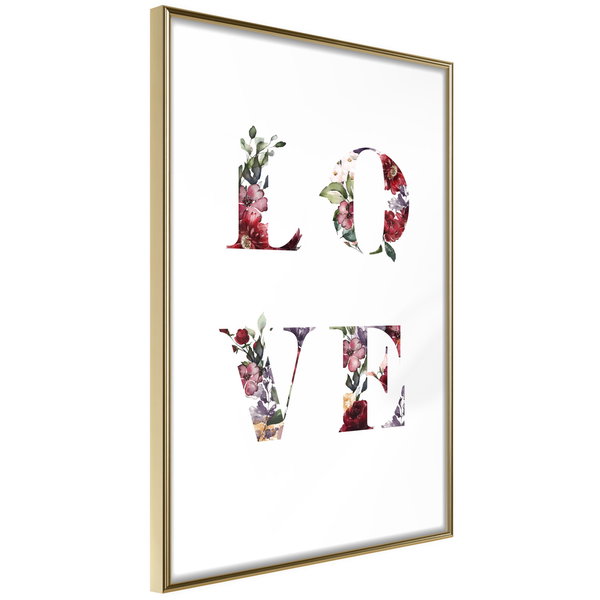 Poster 'Love in Flowers'