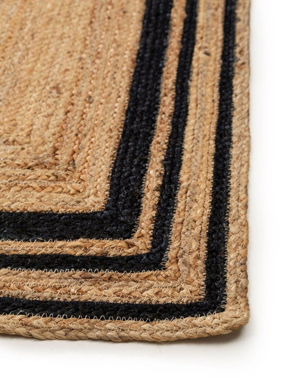 Design Juteteppich Jutta Schwarz