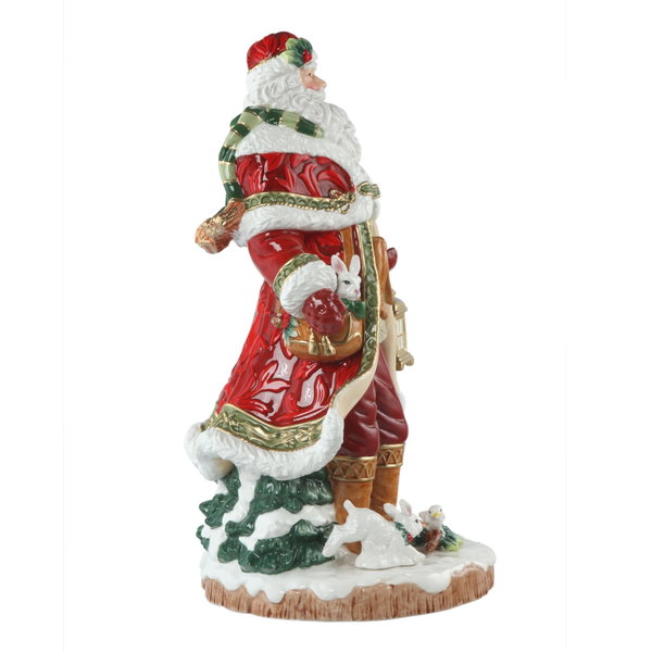 Moderná porcelánová figúrka 'Santa with Lantern' od Goebel 25,5x49x26cm
