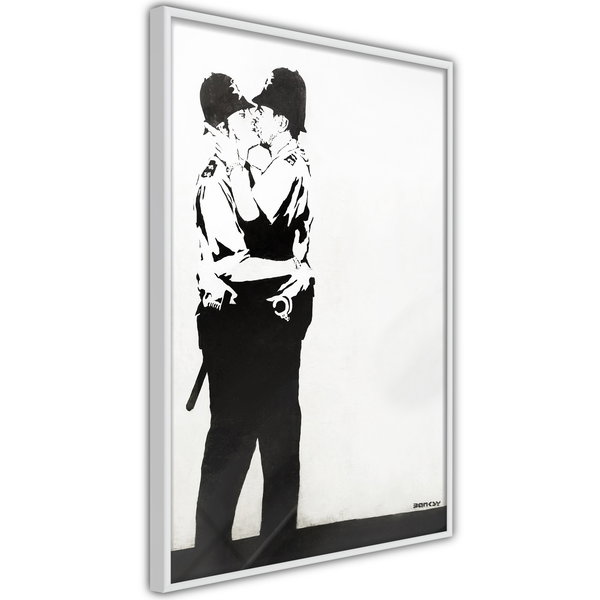 Poster 'Policemen Kissing'