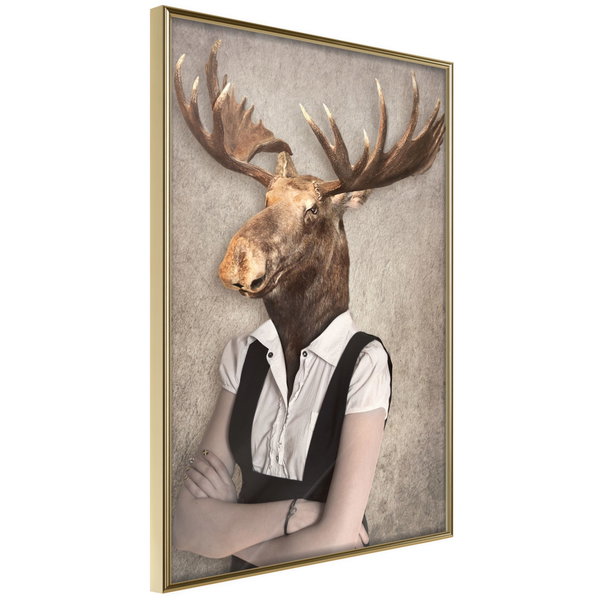 Poster 'Brainy Moose'